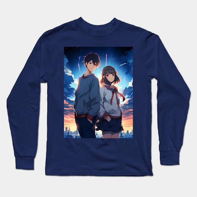 your name fanart anime graphic tee Long Sleeve T-Shirt by FunartsbyM